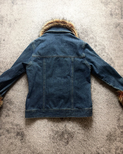 HEISEI "FUR RIOT" DENIM JACKET (S)
