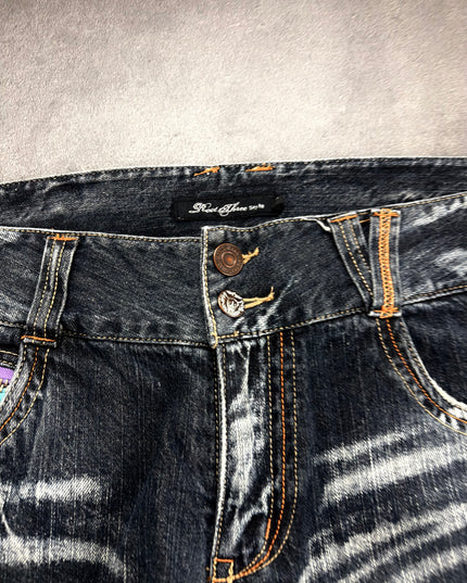 ROOT THREE "BLEACHED VEINS" DENIM (M)