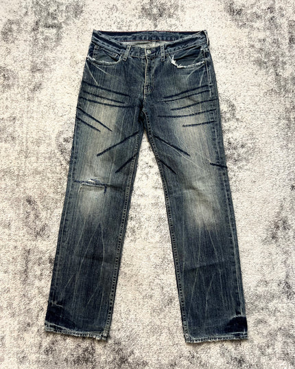 TAKEO KIKUCHI SCRATCH DENIM 