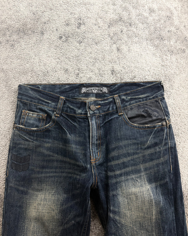 RED PEPPER "VINTAGE FADE" DENIM (L)
