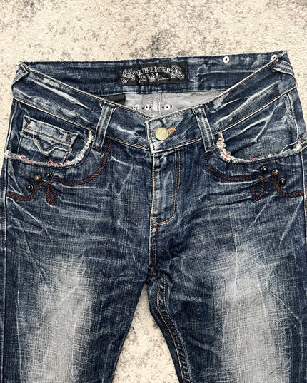 RED PEPPER HEAVY WASH FLARE DENIM