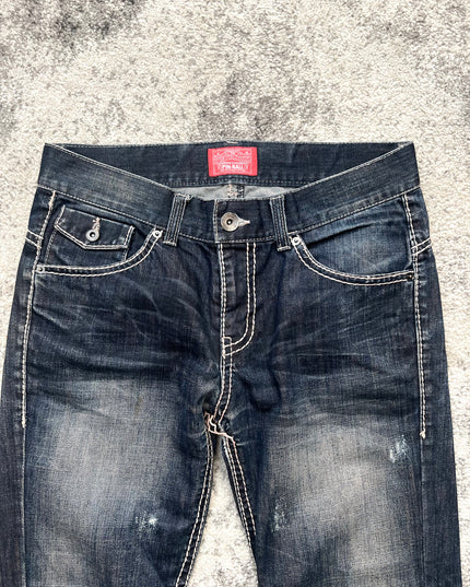 PINBALL DARKBLUE FLARE DENIM