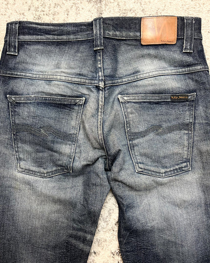 NUDIE JEANS "DEAD SOUL INDIGO" SLIM FIT DENIM