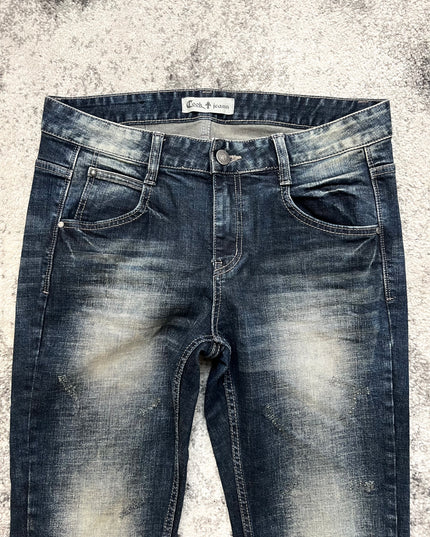 COOK JEANS "TWILIGHT SCAR" SLIM FIT DENIM