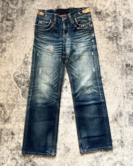RED PEPPER WASHED DENIM 