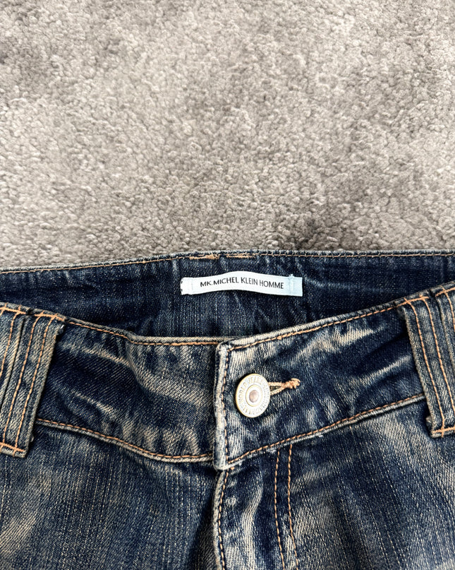MICHEL KLEIN "SHADOW FLARE" DENIM (S-M)