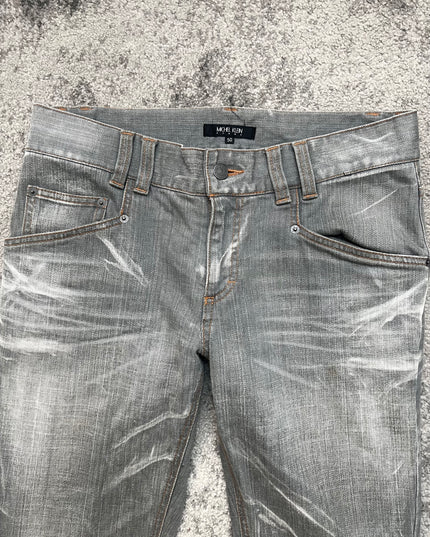MICHEL KLEIN "SILVER STATIC" DENIM