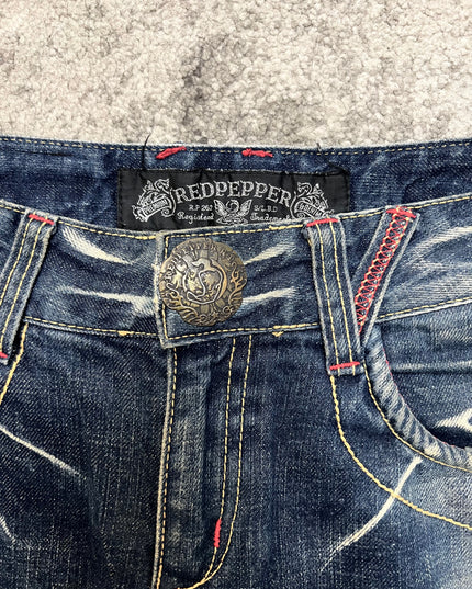 RED PEPPER "SHADOW BURN" DENIM