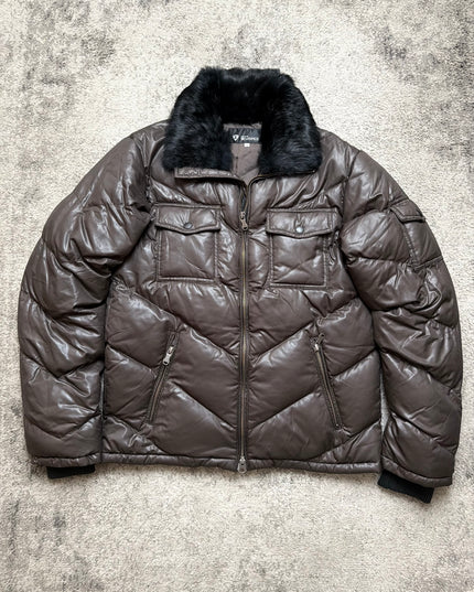 TAKEO KIKUCHI "FAUX FUR" PUFFER