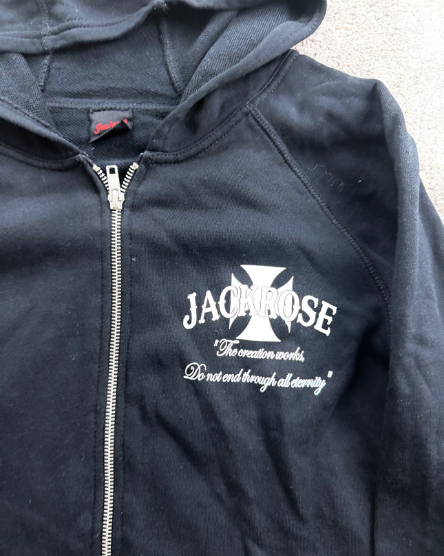 JACKROSE "DARK CROSS" ZIP HOODIE (S)