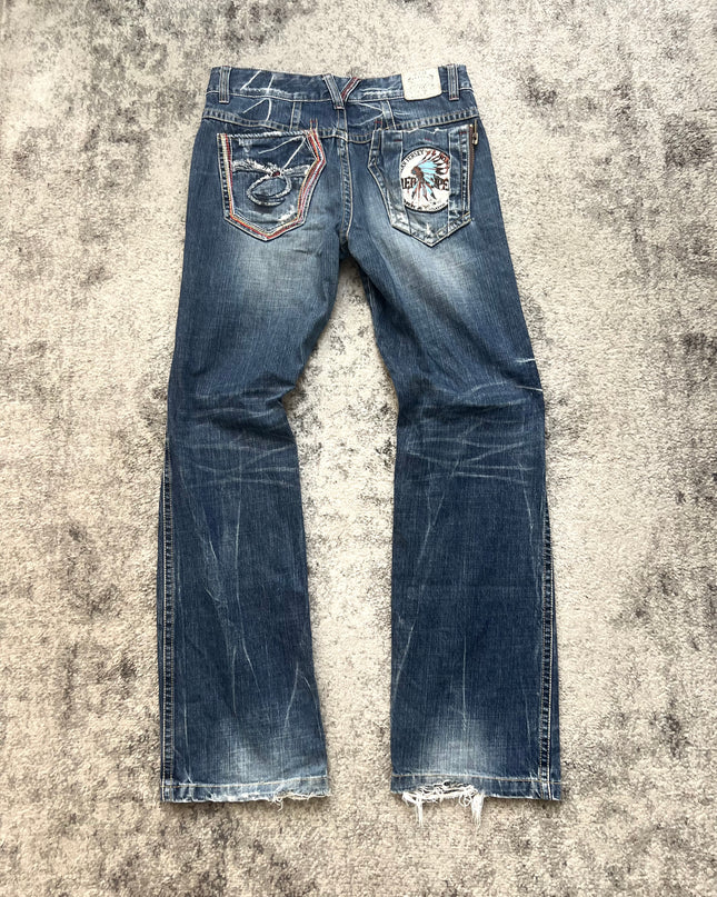 RED PEPPER "JERSEY TEARS" DENIM
