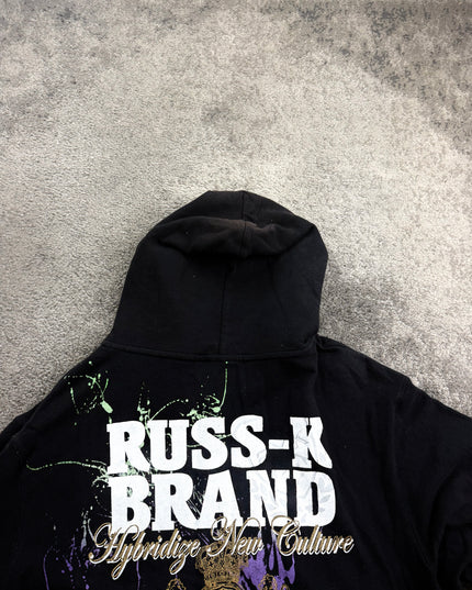 RUSS K "WORLD EXISTS" ZIP HOODIE (M)