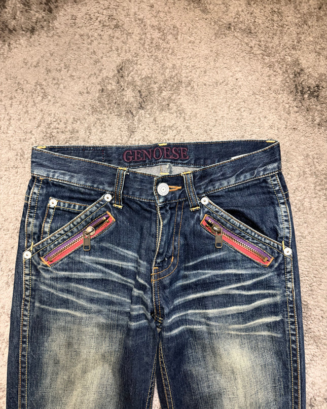 GENOESE “LIGHT FADED“ DENIM (S-M)