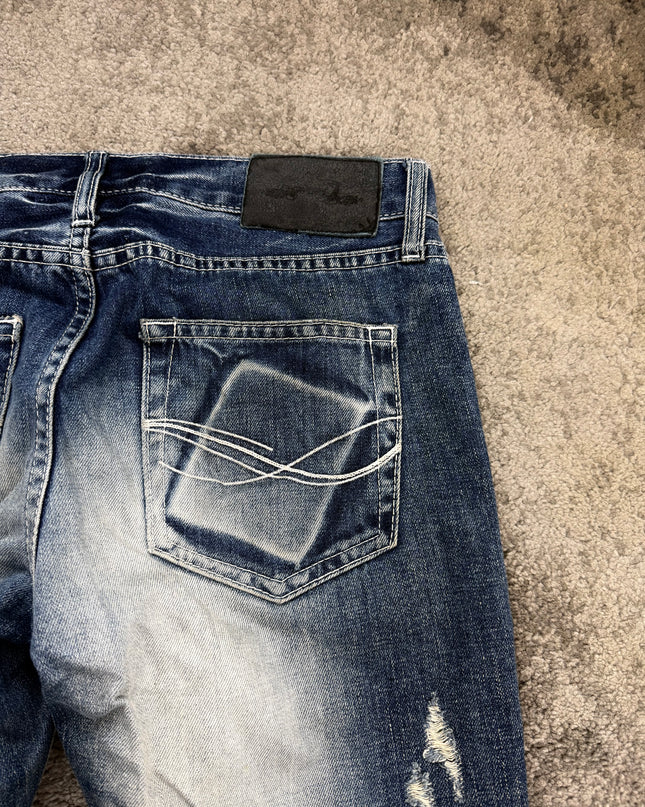 CAVARIA "BLEACHED STATIC" DENIM (M)