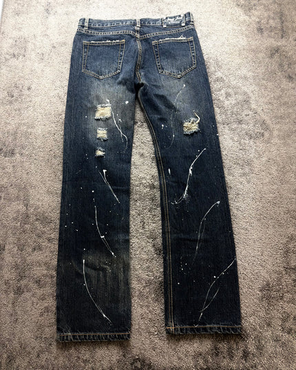 LOVER AUX "PAINTED RUINS" DENIM