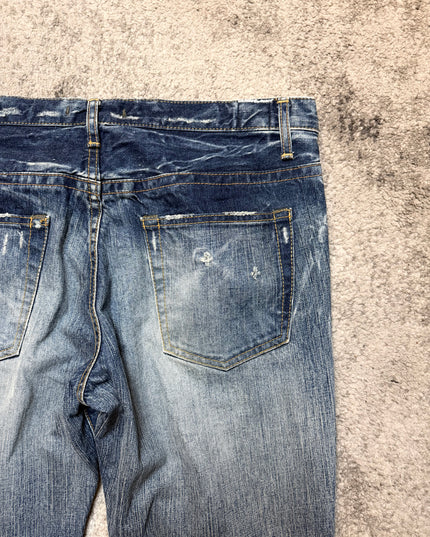 BLUE WAY "FROZEN RIPPLE" DENIM