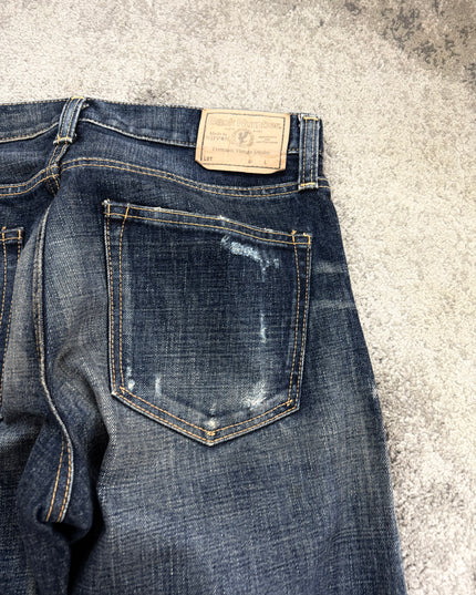 BACKNUMBER "FRAYED MIDNIGHT" DENIM (S-M)