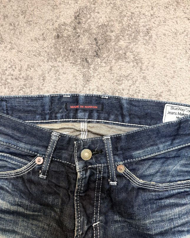 BLUE WAY "MIDNIGHT FADE" DENIM