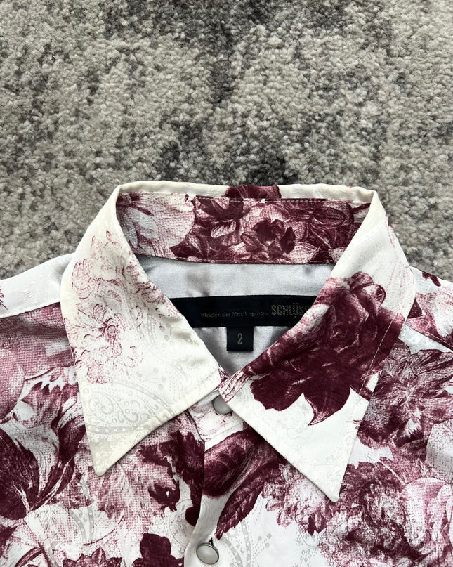 KEY BURGUNDY ROSE SHIRT