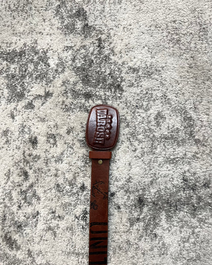 VAROSH EMBOSSED LEATHER BELT