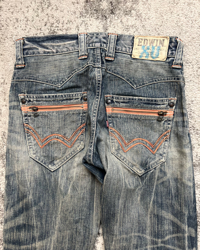EDWIN XV "NEON RUST" DENIM