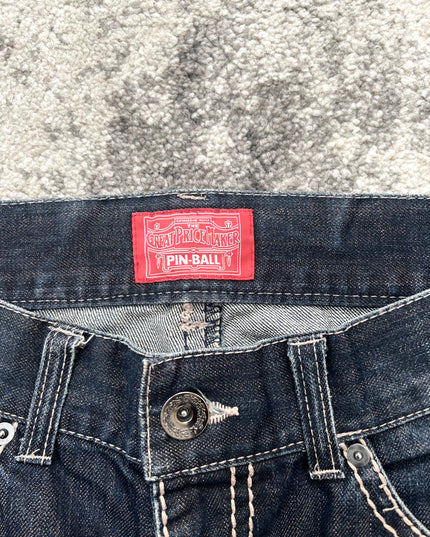 PINBALL DARKBLUE FLARE DENIM