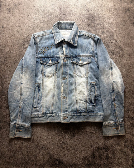 3STONES "STUD FADE" DENIM JACKET