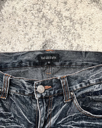 LOWBOX FLARED STONE WASH DENIM 