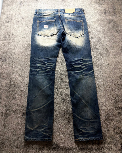 BILLVAN "DISTRESSED INDIGO" DENIM