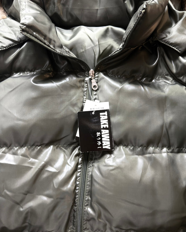 TAKEAWAY "OLIVE GLOSS" PUFFER (M)