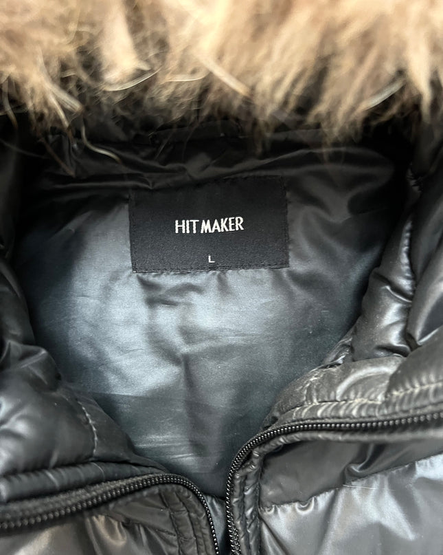 HITMAKER "BLACK PADDED" FUR PUFFER