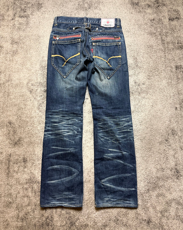GENOESE “LIGHT FADED“ DENIM (S-M)