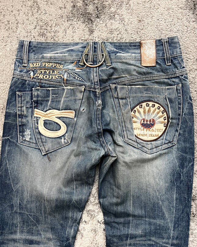 RED PEPPER "REBEL SCRIPT" DENIM