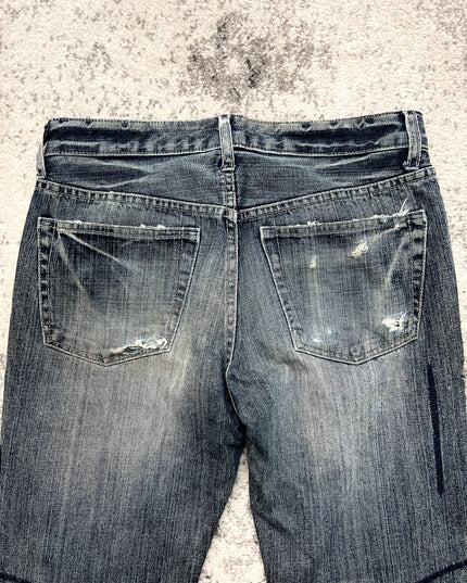 TAKEO KIKUCHI SCRATCH DENIM 