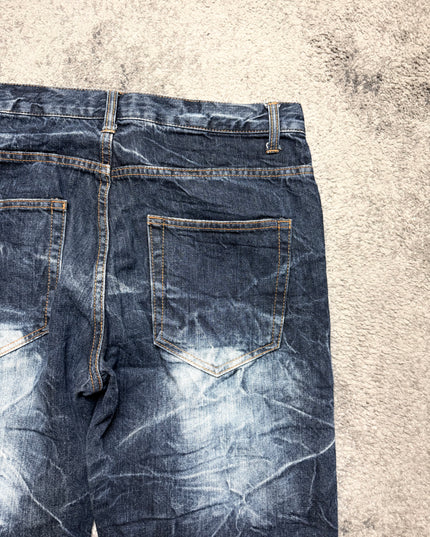 NYLAUS "CRACKED MEMORY" DENIM