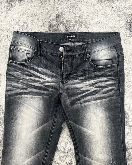 LOWBOX BLACK FLARE DENIM