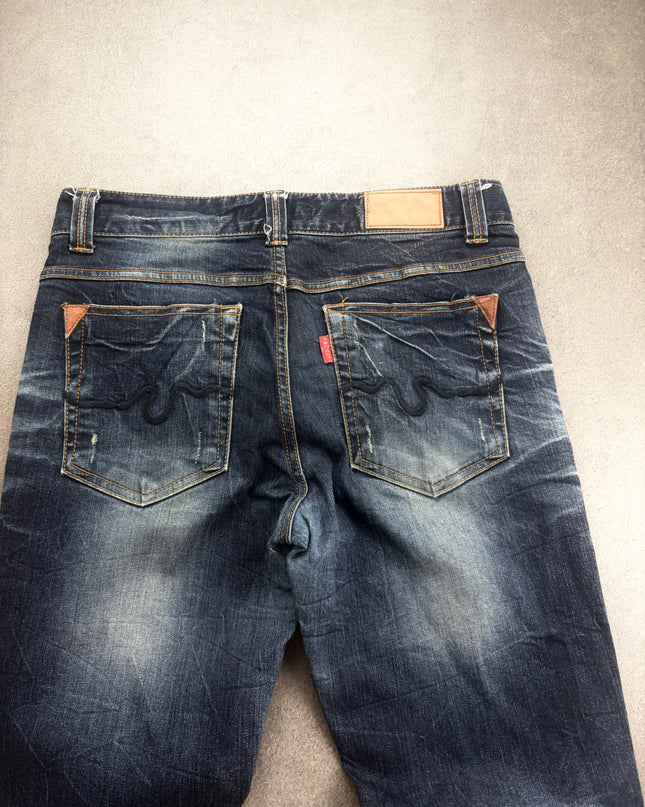 TWO ANT JEAN "MIDNIGHT FRACTURE" DENIM (M)