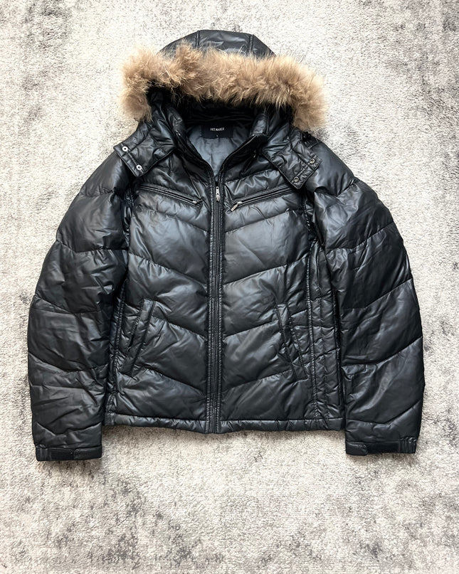 HITMAKER "BLACK PADDED" FUR PUFFER
