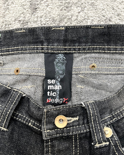SEMANTIC DESIGN "BLACK RUIN" DENIM