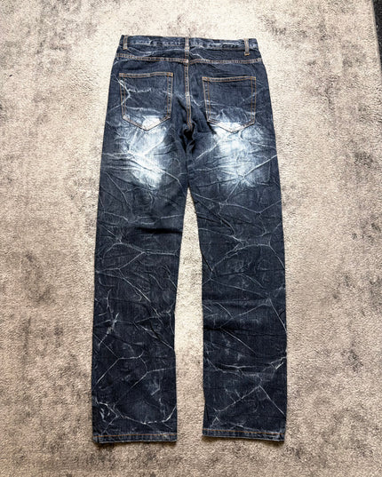 NYLAUS "CRACKED MEMORY" DENIM