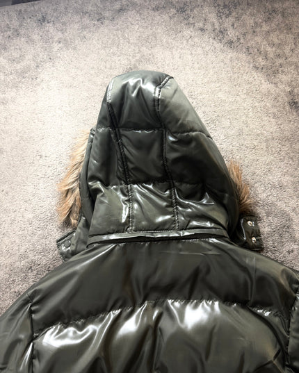 TAKEAWAY "OLIVE GLOSS" PUFFER (M)