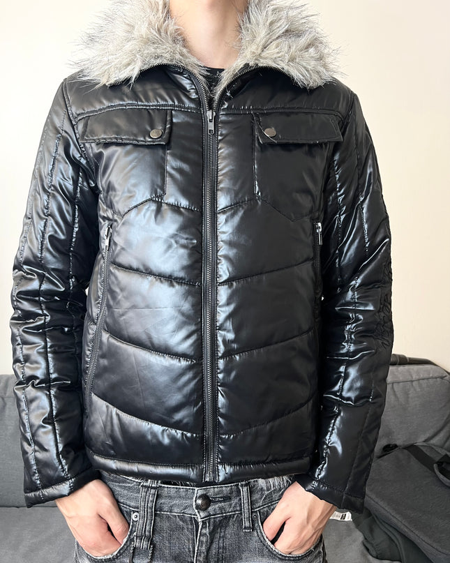CRAFT WORKS "NOIR WOLF" FUR PUFFER