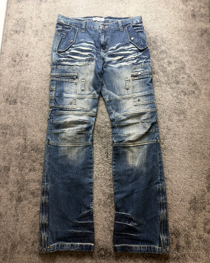 LOWBOX "MULTI-POCKET CARGO" DENIM