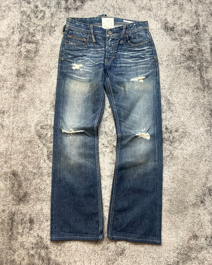 TAVERNI "DISTRESSED HORIZON" DENIM