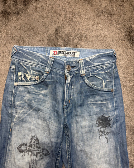 DRIVE JEANS "BAD GIRL FADE" DENIM