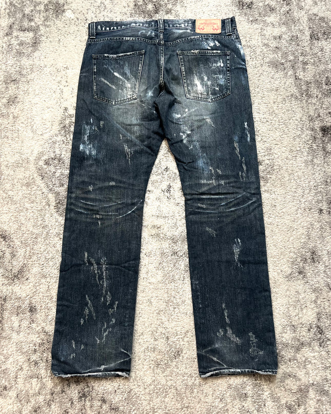 TAKEO KIKUCHI ARCHIVE DISTRESSED DENIM
