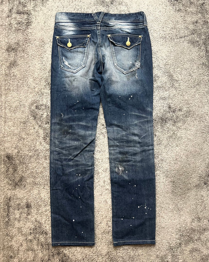 VANQUISH "DESTROYED INDIGO" DENIM
