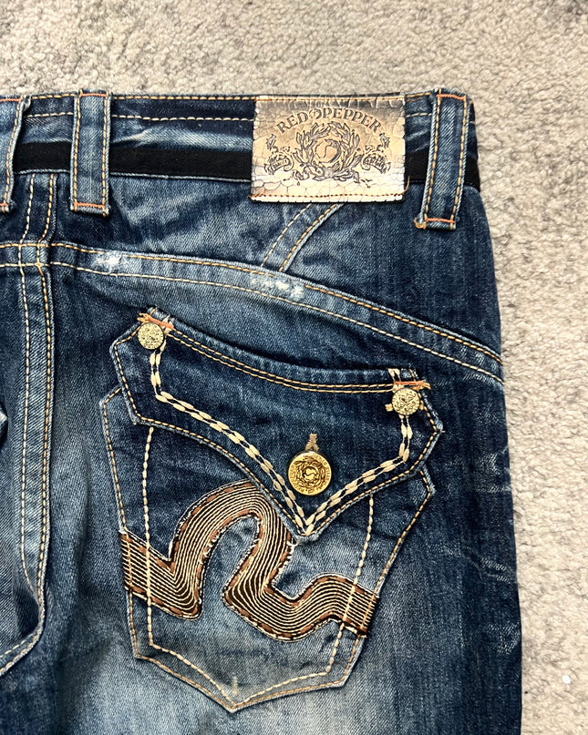 RED PEPPER "SNAKE ECLIPSE" DENIM
