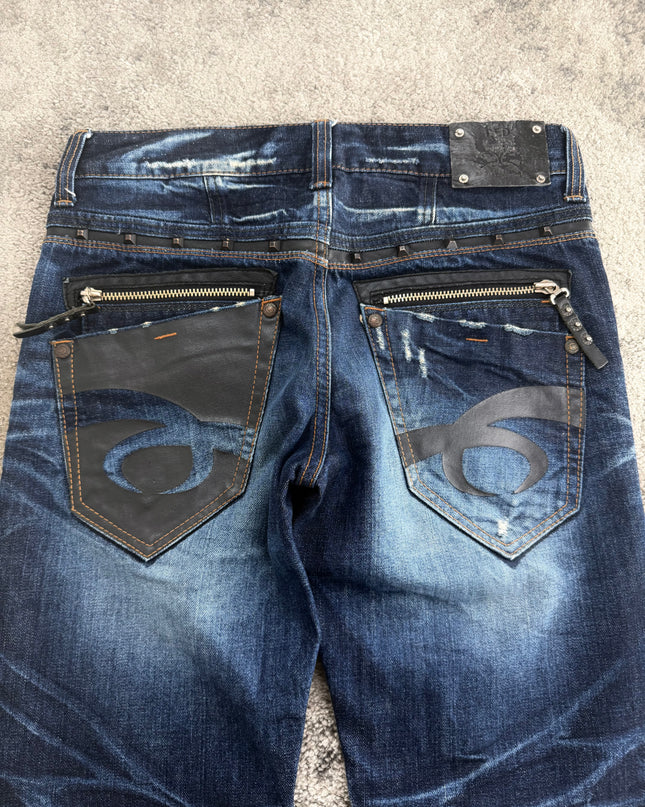RED PEPPER "MIDNIGHT WHISKER" DENIM (M)