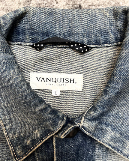 VANQUISH "BLEACH BURNT" DENIM JACKET
